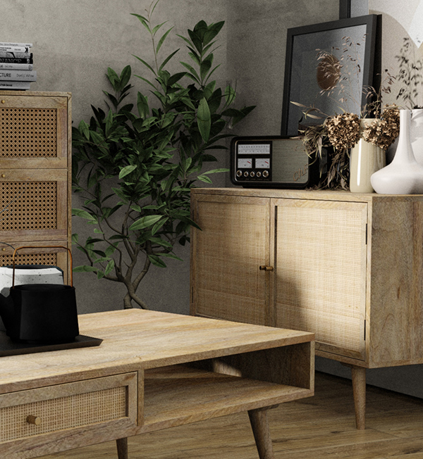 Meble boho z plecionką@Zobacz więcej#1