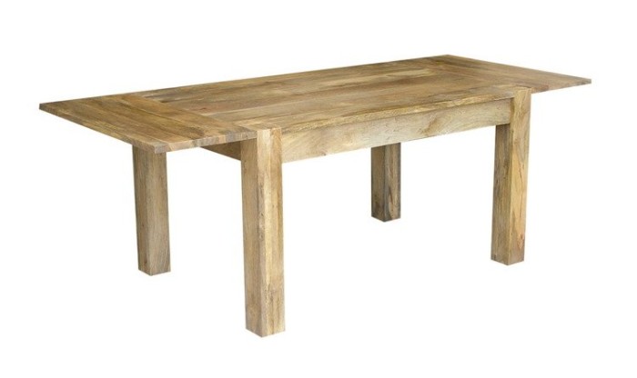 Industrialny stół drewniany z dostawkami MOD-TABLE-160E-MN