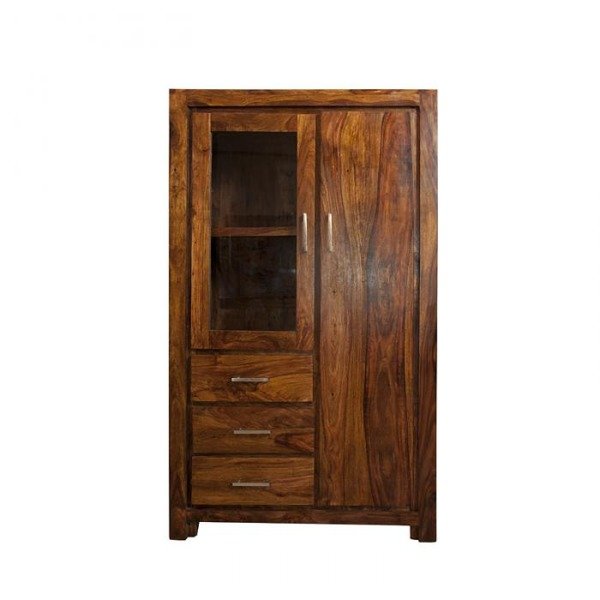 Kolonialna witryna z drewna palisandru MOD-108-50P