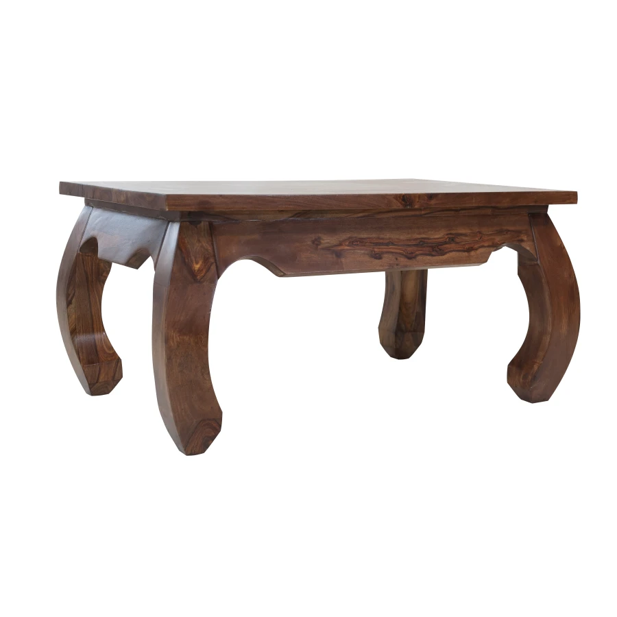 Stolik kawowy prostokątny drewniany palisander  Opium 90x60x45