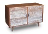 Dwudrzwiowa komoda scandi z drewna Akacji BR-05