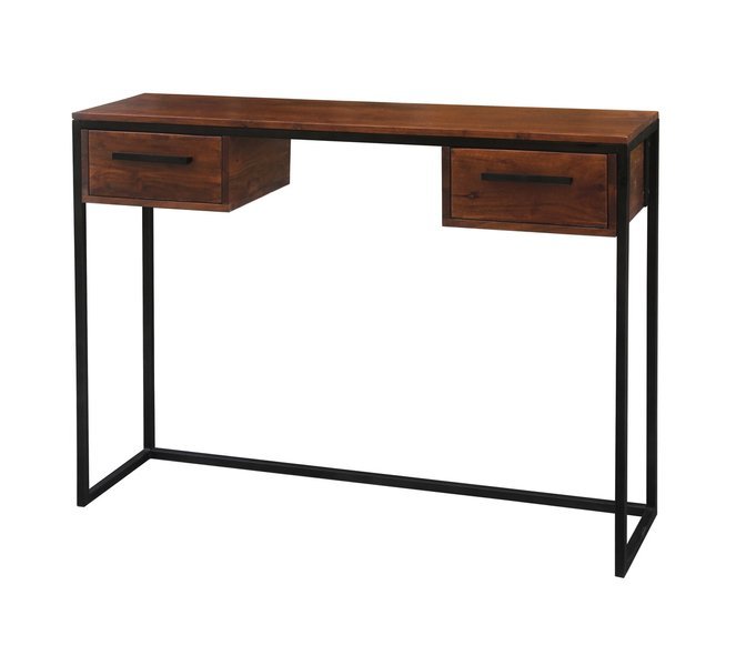 Drewniana konsola z szufladami w stylu industrialnym LV-1443-AWL