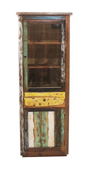 Rustykalna witryna ze starego drewna RST-SBP115-RC