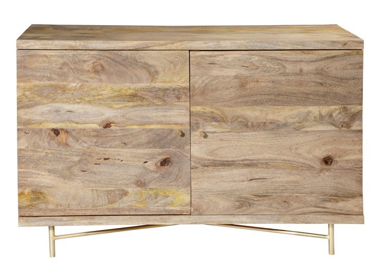 Dwudrzwiowa komoda z drewna Mango RG-03-MN