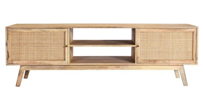 Rattanowa szafka RTV w stylu boho GR-04-MN