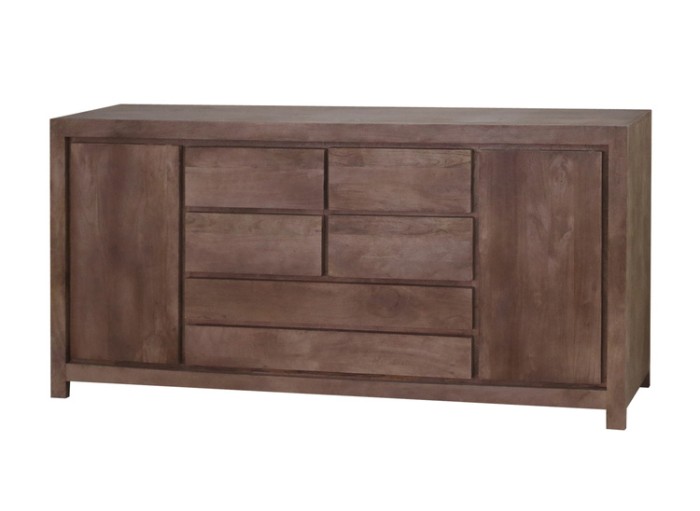 Minimalistyczna komoda mango orzech włoski  200 cm , NR-06-MWL