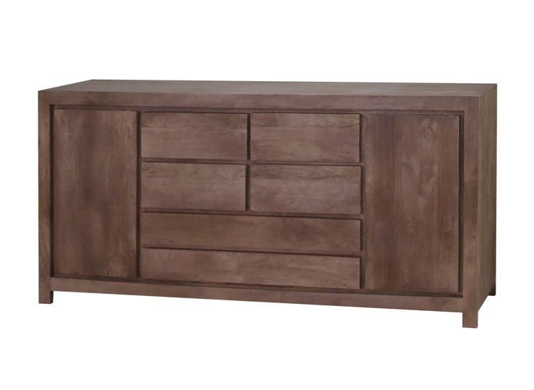 Minimalistyczna komoda mango orzech włoski  200 cm , NR-06-MWL