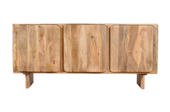 Komoda trzydrzwiowa z mango 165 cm naturalna HG-03-MN