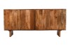 Drewniana komoda mango w kolorze karmel – 4‑drzwiowa, 165 cm | HG‑01‑CR
