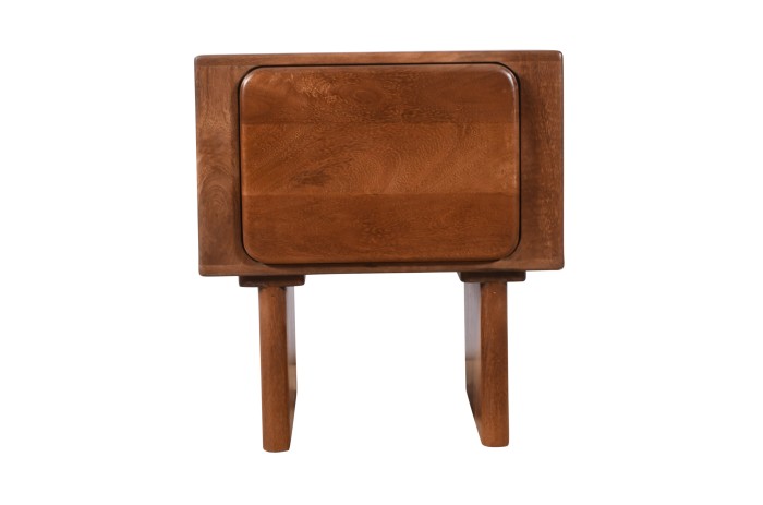 Designerska szafka nocna mango z szufladą – orzech włoski 50x40x55 cm HG-05-MWL