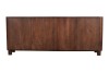 Komoda drewniana mango orzech włoski 200×40×80 cm  RM-02-MWL Designerska komoda z zaokrąglonymi rogami, styl Japandi