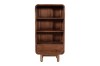 Regał z litego drewna mango 120 cm , retro PRL mid-century – kolor orzech włoski BC-09-MWL