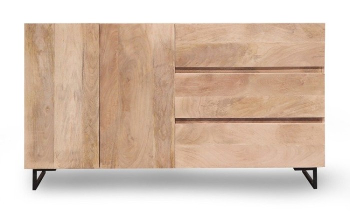 Nowoczesna komoda z naturalnego drewna Mango SH-01-MN