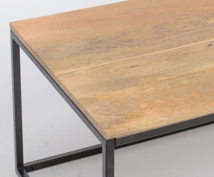 Prostokątny stolik kawowy w stylu industrialnym 117x70x45 SH-06-MN