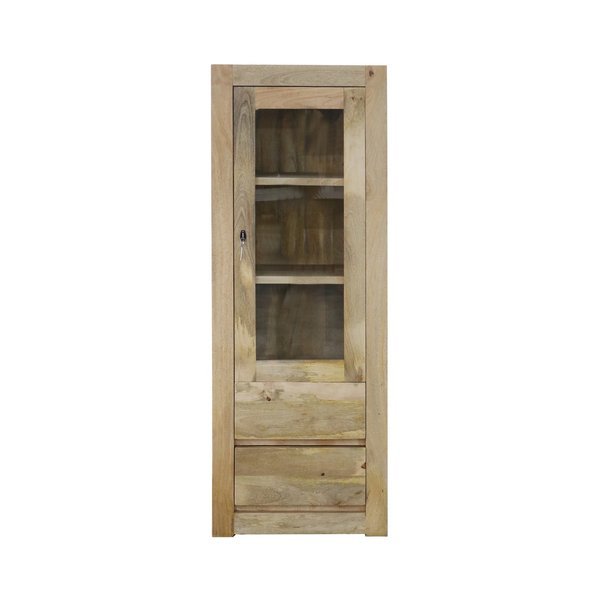 Masywna witryna z szufladami z drewna Mango ML-18-MN