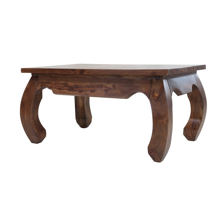 Stolik kawowy prostokątny drewniany palisander  Opium 90x60x45