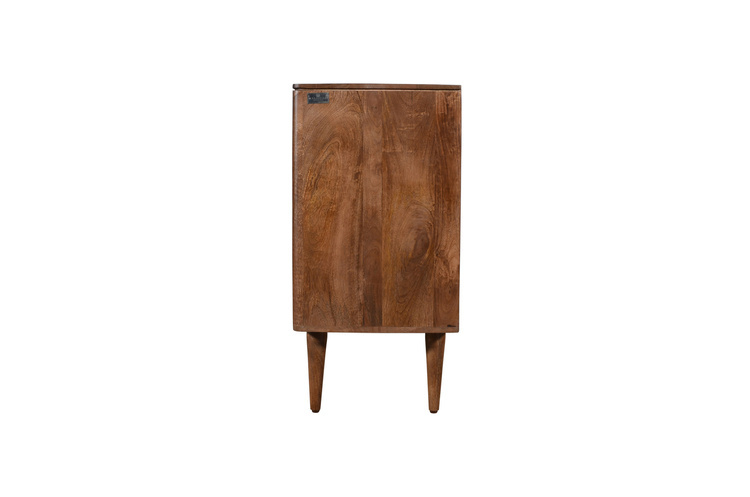 Komoda drewniana w skandynawskim stylu z drewna mango w ciemnym odcieniu FT-09-MWL