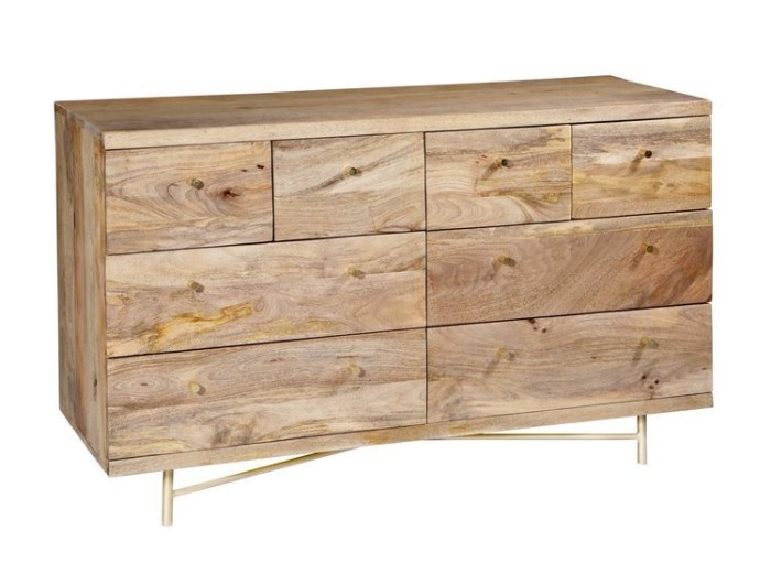 Komoda mango złote nogi , komoda loft złote nogi