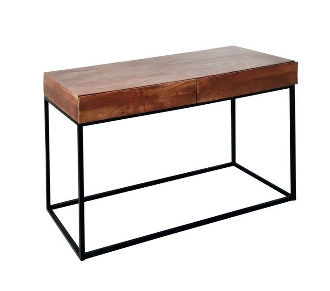Konsola  industrialna  , konsola loft  , konsola  drewniana mango orzech włoski
