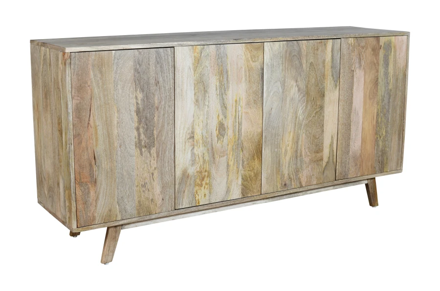 Czterodrzwiowa komoda z naturalnego drewna Mango ST-05-MN