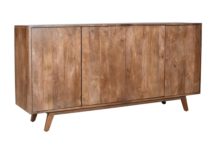 Czterodrzwiowa komoda drewniana w stylu skandynawskim ST-05-MWL