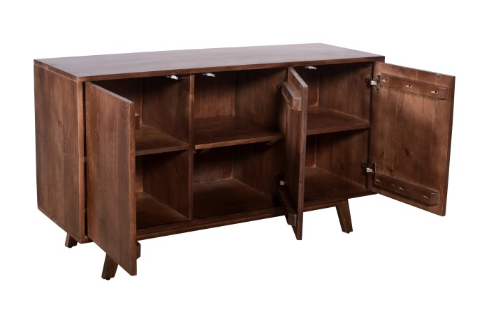 Nowoczesna komoda trzydrzwiowa z drewna Mango ST-06-MWL
