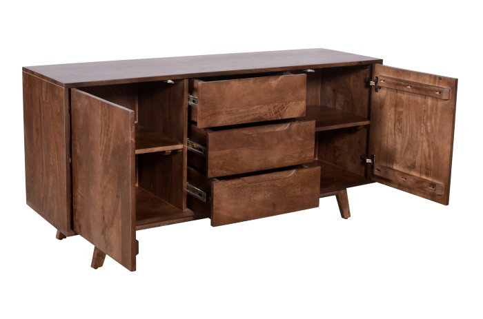 Nowoczesna komoda z drewna Mango ST-12-MWL