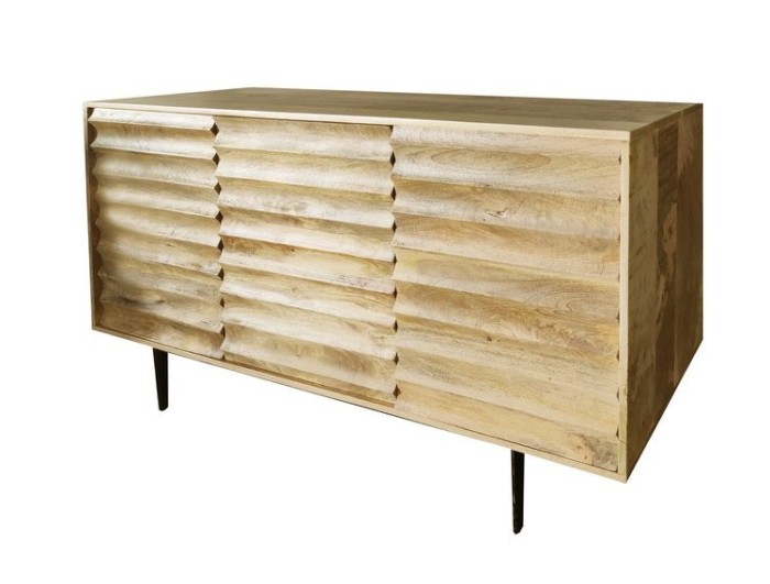 Elegancka komoda drewniana z naturalnego drewna mango KP-01-MN