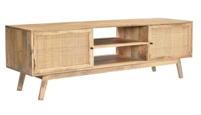Rattanowa szafka RTV w stylu boho GR-04-MN