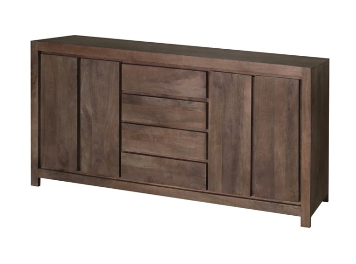 Klasyczna komoda drewniana w kolorze orzecha włoskiego NR-03-MWL