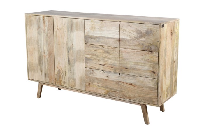 Minimalistyczna komoda skandynawska z naturalnego drewna mango ST-21-MN