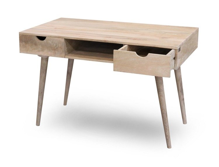 Skandynawskie biurko z naturalnego drewna OSLO-ST21-MN