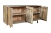 Czterodrzwiowa komoda z naturalnego drewna Mango ST-05-MN
