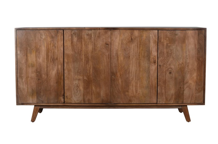 Czterodrzwiowa komoda drewniana w stylu skandynawskim ST-05-MWL