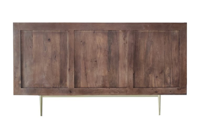 Modernistyczna komoda drewniana z efektem lameli KP-01-MWL