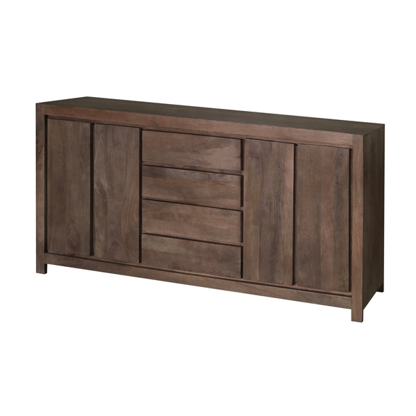 Klasyczna komoda drewniana w kolorze orzecha włoskiego NR-03-MWL
