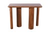 Konsola drewniana mango orzech włoski 100×40×76 cm RM-06-MWL  Elegancki stolik przyścienny loft Japandi