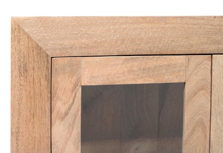 Minimalistyczna witryna drewniana zamykana na klucz VR-07-MN