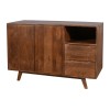 Minimalistyczna komoda z ciemnego drewna ST-07-MWL