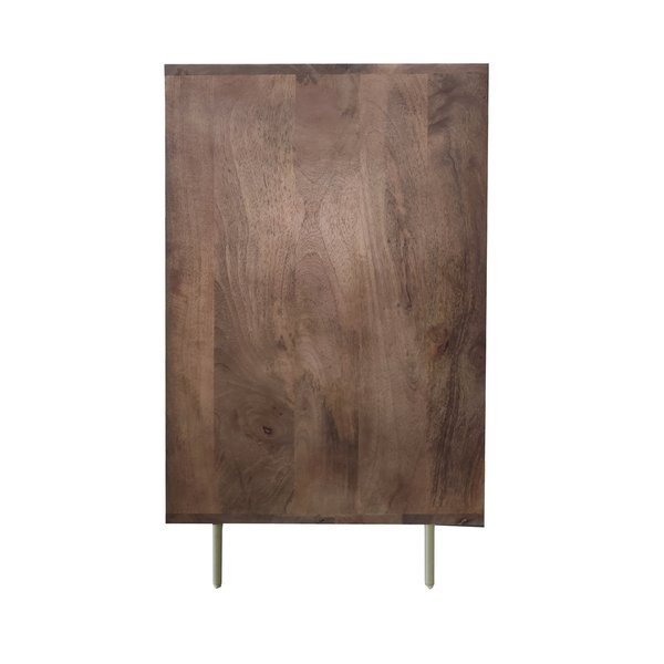Modernistyczna komoda drewniana z efektem lameli KP-01-MWL