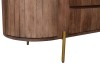 Drewniana bieliźniarka w stylu modern z frezowanymi szufladami i szafkami HS-04-MWL