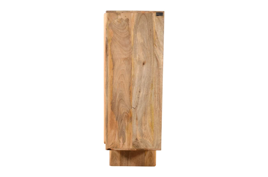 Stylowa komoda bieliźniarka z naturalnego mango – 2 drzwi, wysoka, 120 cm | HG-02-MN