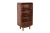 Regał z litego drewna mango 120 cm , retro PRL mid-century – kolor orzech włoski BC-09-MWL