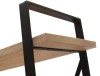 Industrialny regał z drewnianymi półkami 180x100x35 SH-UN67-MN