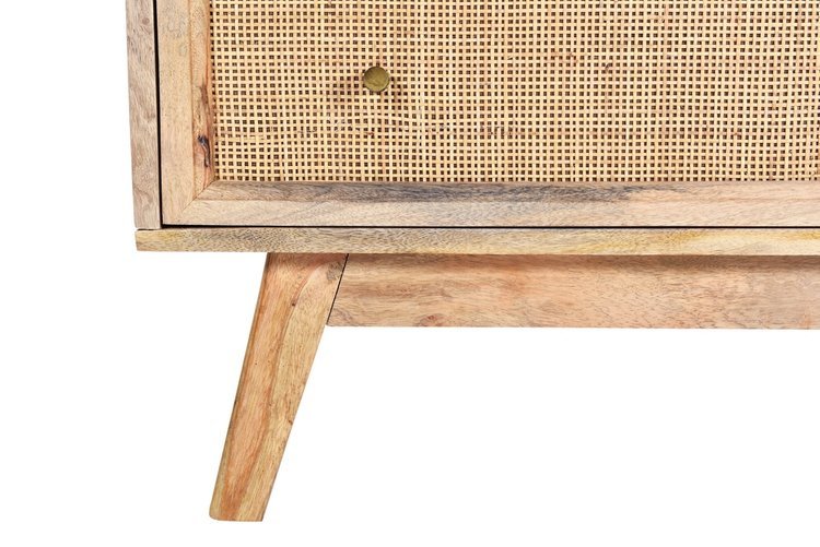 Duża komoda z rattanowymi frontami szuflad GR-02-MN