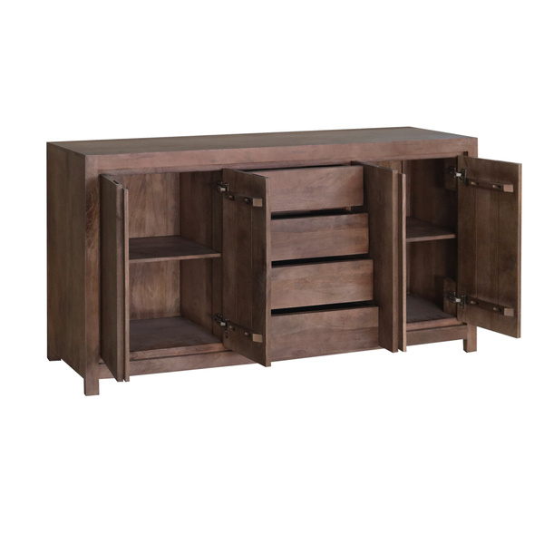 Klasyczna komoda drewniana w kolorze orzecha włoskiego NR-03-MWL