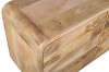 Komoda drewniana BC-08-MN 160 cm z drewna mango – 3 szuflady i 2 drzwi, styl Retro i Mid-Century Modern, Naturalna