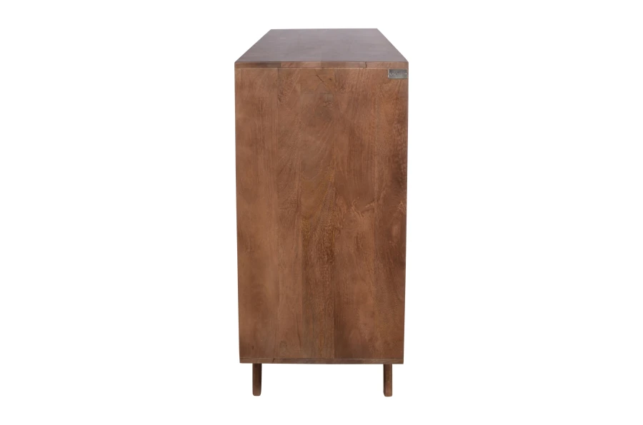 Minimalistyczna komoda skandynawska  drewniana w kolorze orzecha włoskiego ST-21-MWL