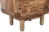 Regał drewniany retro,  Mango Caramel 60x35x120 cm — styl skandynawski BC-09-CR