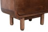 Regał z litego drewna mango 120 cm , retro PRL mid-century – kolor orzech włoski BC-09-MWL
